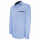 Camisa lisa entallada con ribete de bolsillo TASCOMAR AE9EB1