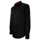 Camisa negra lisa de corte recto CLAROSSO AE11EB1