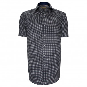 Camisa de corte recto en tejido estampado de cuadros CARRETO AE2EBMC1