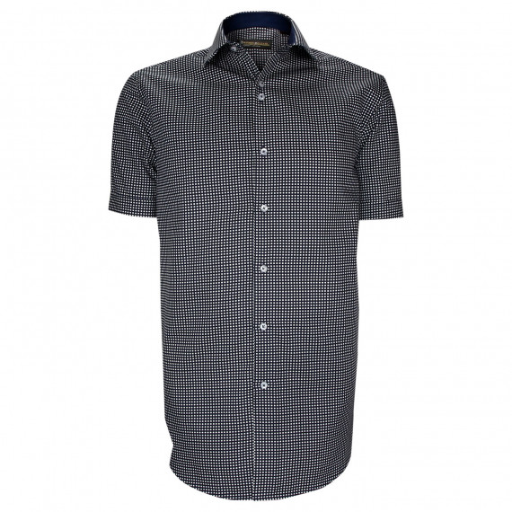 Camisa de corte recto en tejido estampado de cuadros CARRETO AE2EBMC1