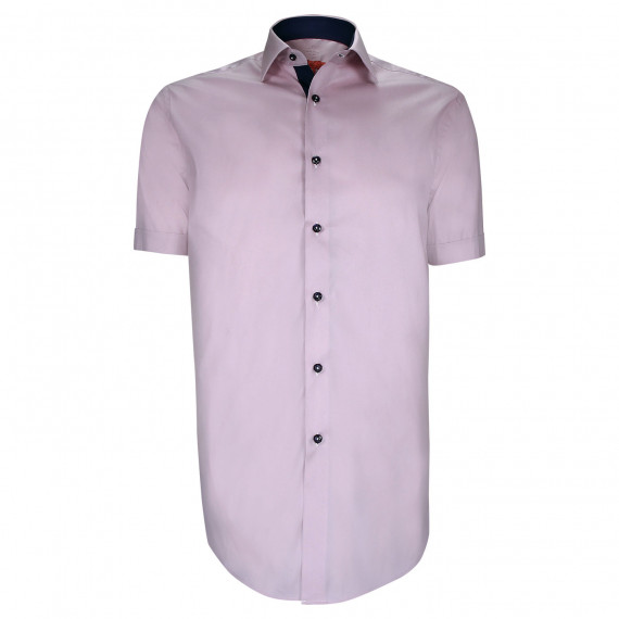 Camisa de corte recto en tejido liso AE3AMMC1