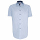 Camisa de corte recto en tejido liso