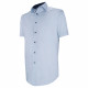 Camisa de corte recto en tejido liso
