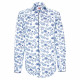 Camisa de corte recto en tejido con estampado floral AE2AM1