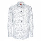 Camisa entallada en tejido con estampado floral AE7AM1