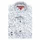 Camisa entallada en tejido con estampado floral AE7AM1