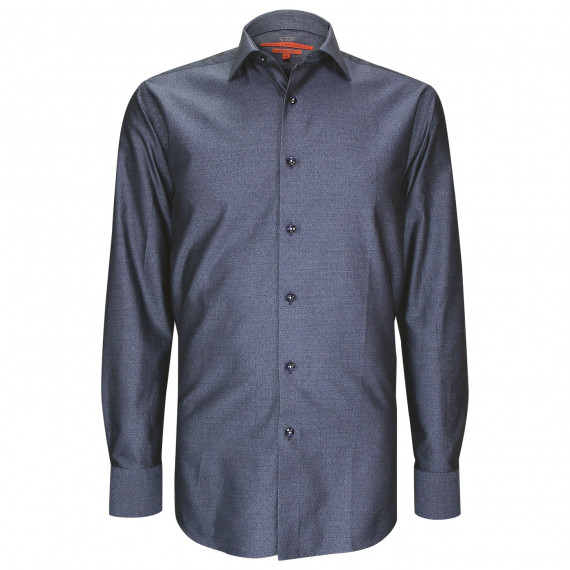 Camisa entallada de tejido estampado estructurado AE10AM1