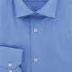 Camisa entallada de algodón liso AE12AM2
