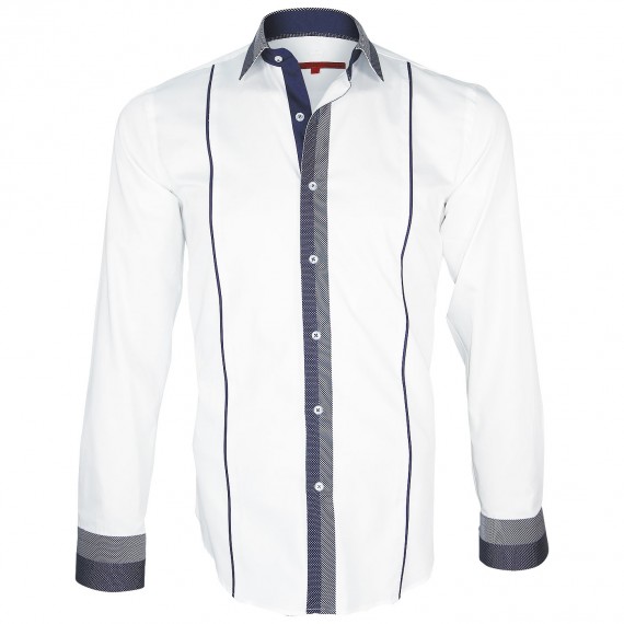 Chemise bi-matiere IKSBY Andrew Mc Allister Q17AM1