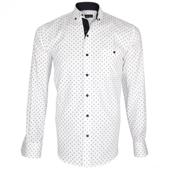 Camisa oxford estampada MONTECASSINO Emporio balzani Q17EB3