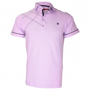 Polo brodéPLYMOUTH Andrew Mc Allister TM3-LILAS