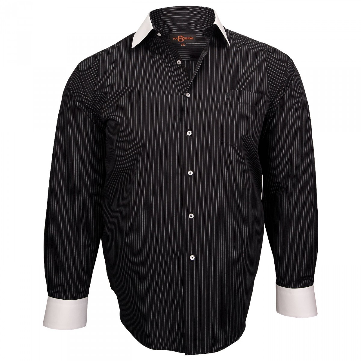 camisa hombre grande cuello blanco