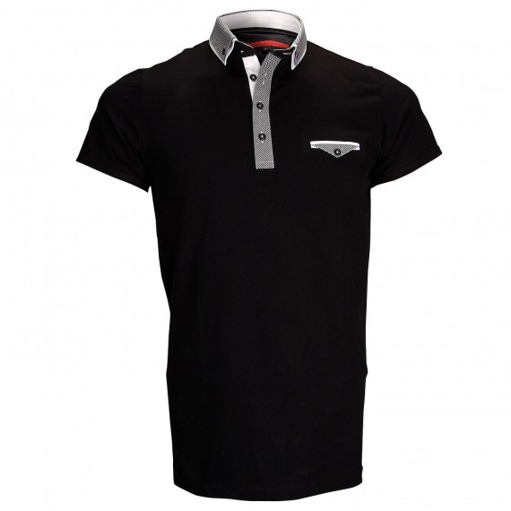 Polo double colJOHN Andrew Mac Allister ZB1-BLACK