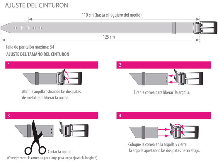 Ajuste del cinturon